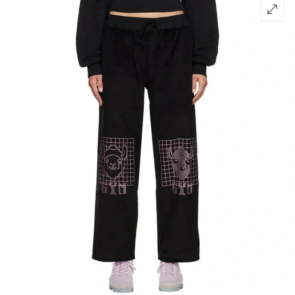 BERNHARD WILLHELM 
Wide-Leg Lounge Pants - Black - Picture 1 of 5